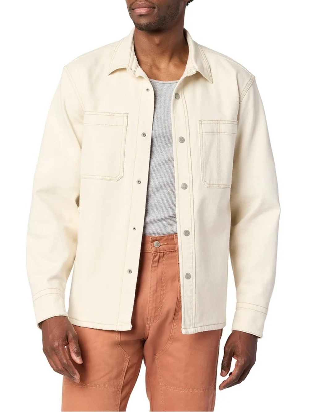 Levi's Cream Lightweight Utility Shirt Jacket